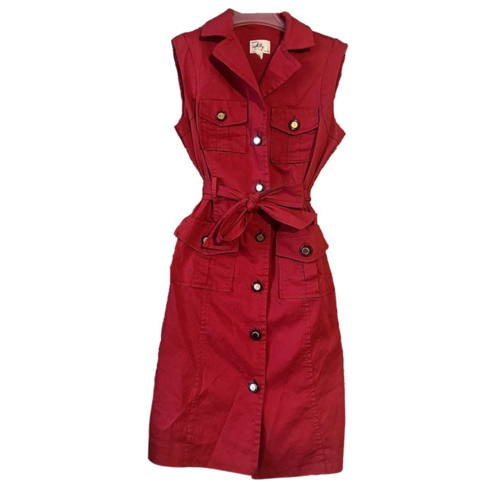 An original Milly of New York red coat dress